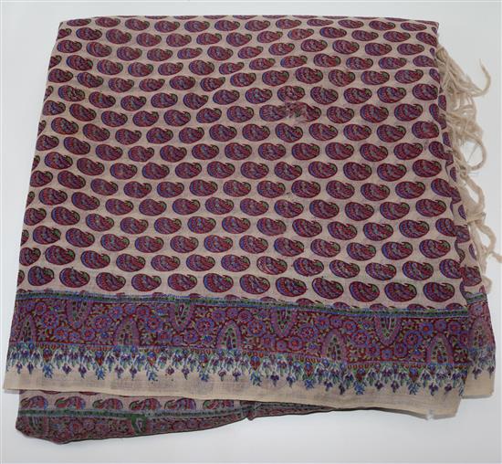 Large silk Norwich summer shawl